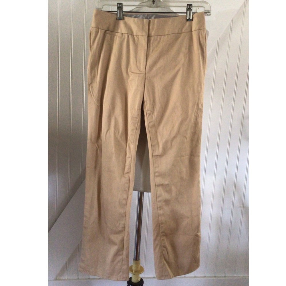 Classiques Entier Stretchy Khaki Cropped Pants